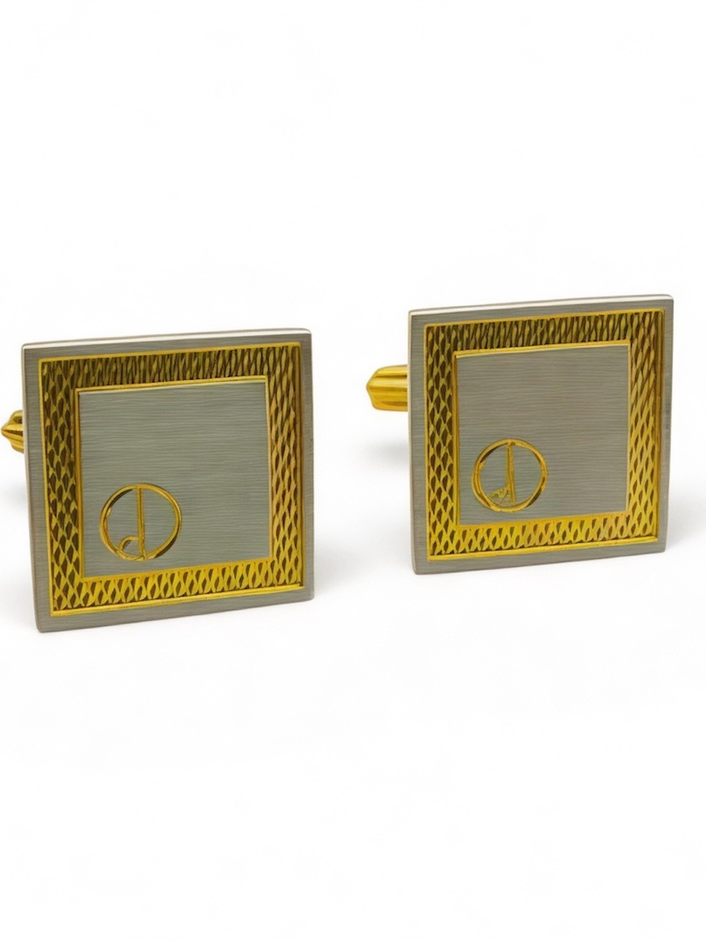 Dunhill Brushed Palladium and Gold Plated
Cufflinks